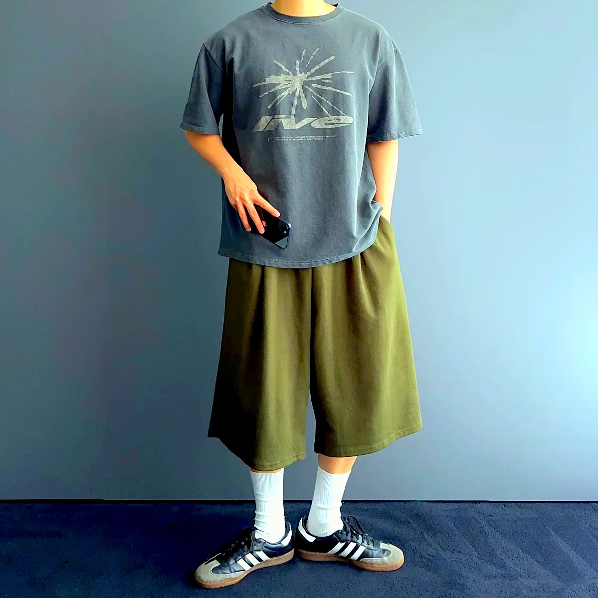 1+1 7부반바지 헬스버뮤다팬츠 헬스반바지 이미지 2