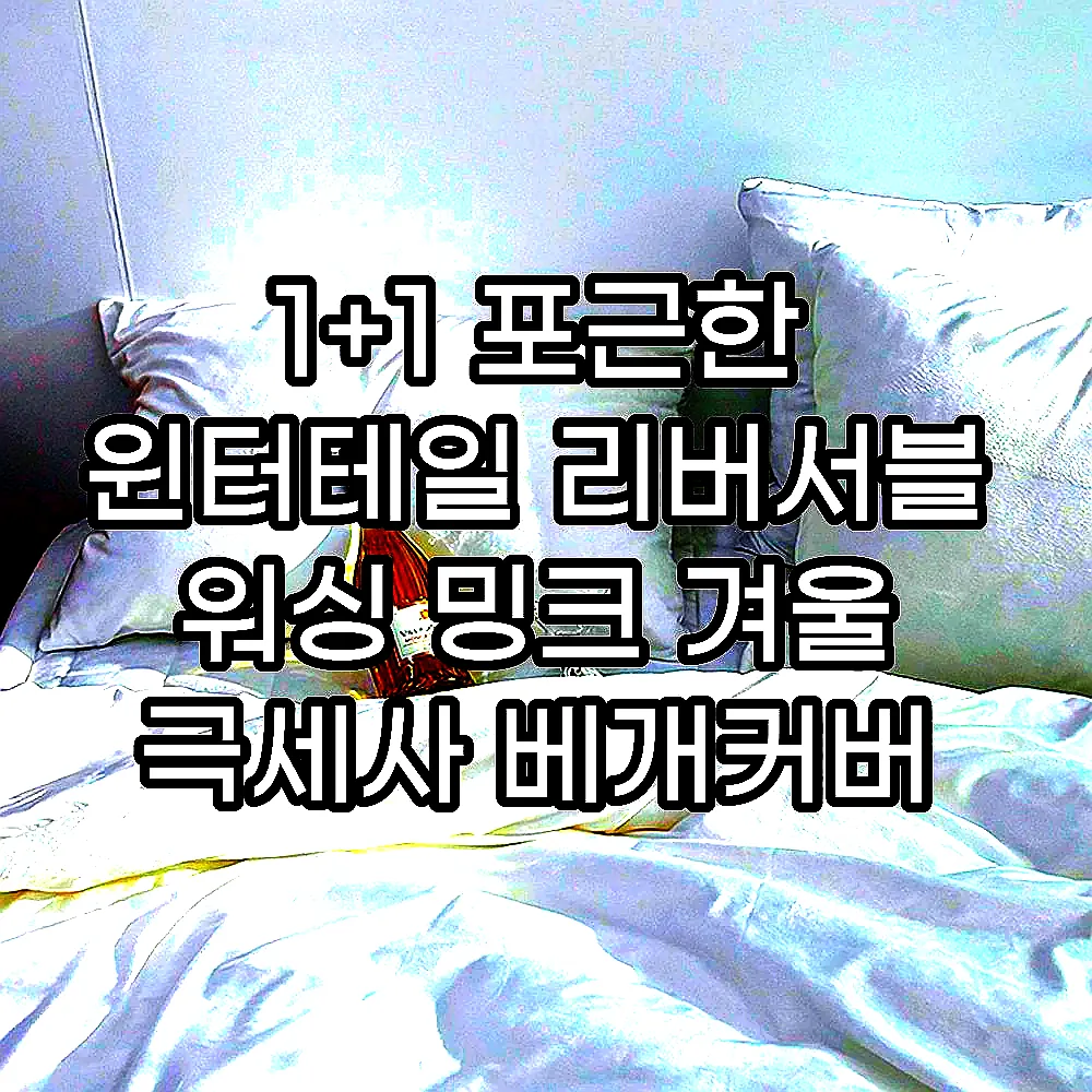 1+1 포근한 윈터테일 리버서블 워싱 밍크 겨울 극세사 베개커버 2장 스노우 폭스, 40x60cm 이미지 2 1+1 포근한 윈터테일 리버서블 워싱 밍크 겨울 극세사 베개커버 2장 스노우 폭스, 40x60cm 이미지 2